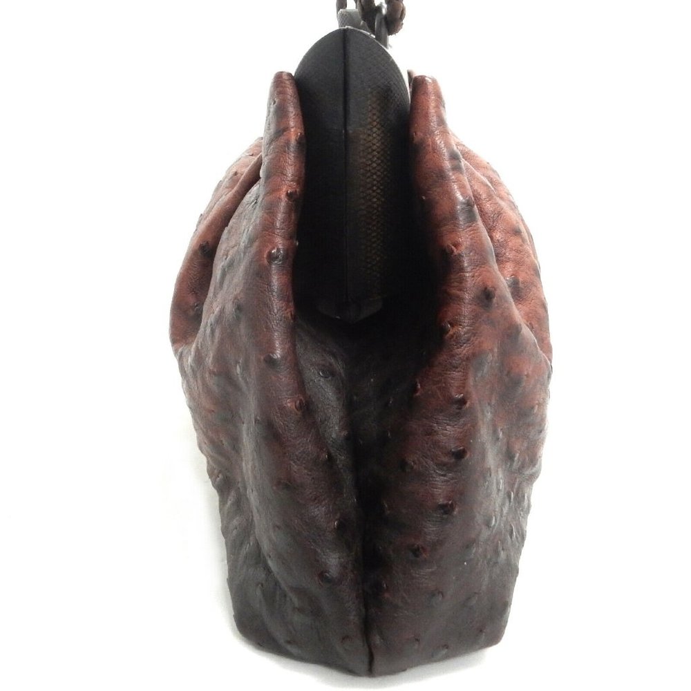 SALE! MINT! Gucci Ostrich Skin Shoulder Bag! - Picture 5 of 8